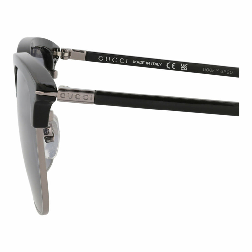 Gucci // Unisex // Novelty Sunglasses // Black Ruthenium + Blue