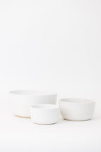 Wallace Nesting Bowls - Matte White - Set of 3