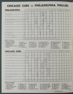 1975 Chicago Cubs vs. Phillies  Scored Official Program Dick Allen  6/16/75