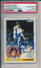 Shane Rawley Yankees Signed/Autographed 1983 TOPPS Card #592 PSA/DNA 166422