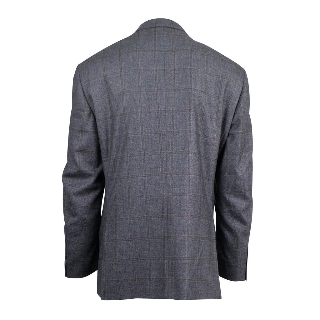 Windowpane Wool 2 Button Suit // Gray