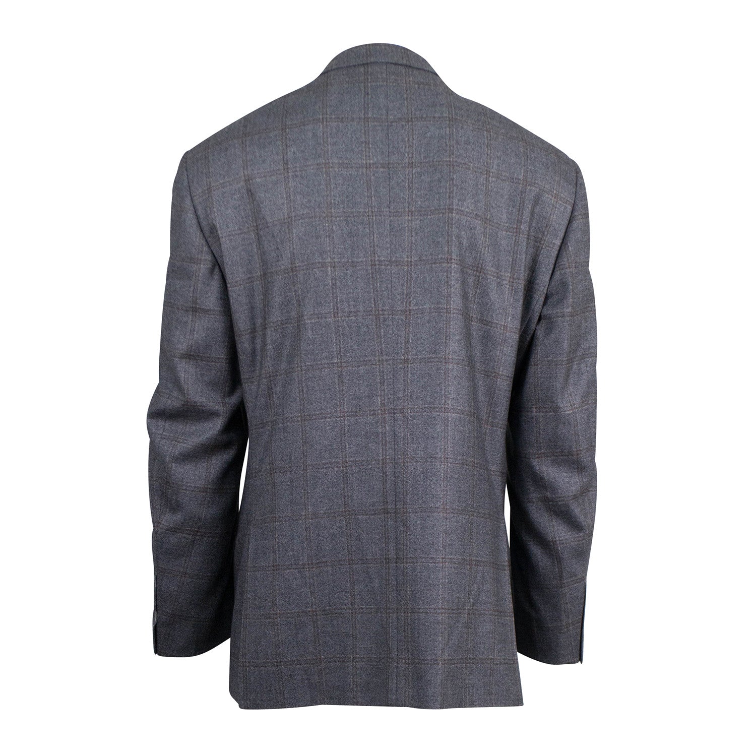 Windowpane Wool 2 Button Suit // Gray