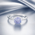 925 Sterling Silver Ring with Pavé Setting CZ, Size 6.0