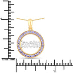 0.64 Carat Genuine Tanzanite .925 Sterling Silver Pendant