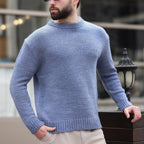 Crewneck Knit Sweater // Indigo