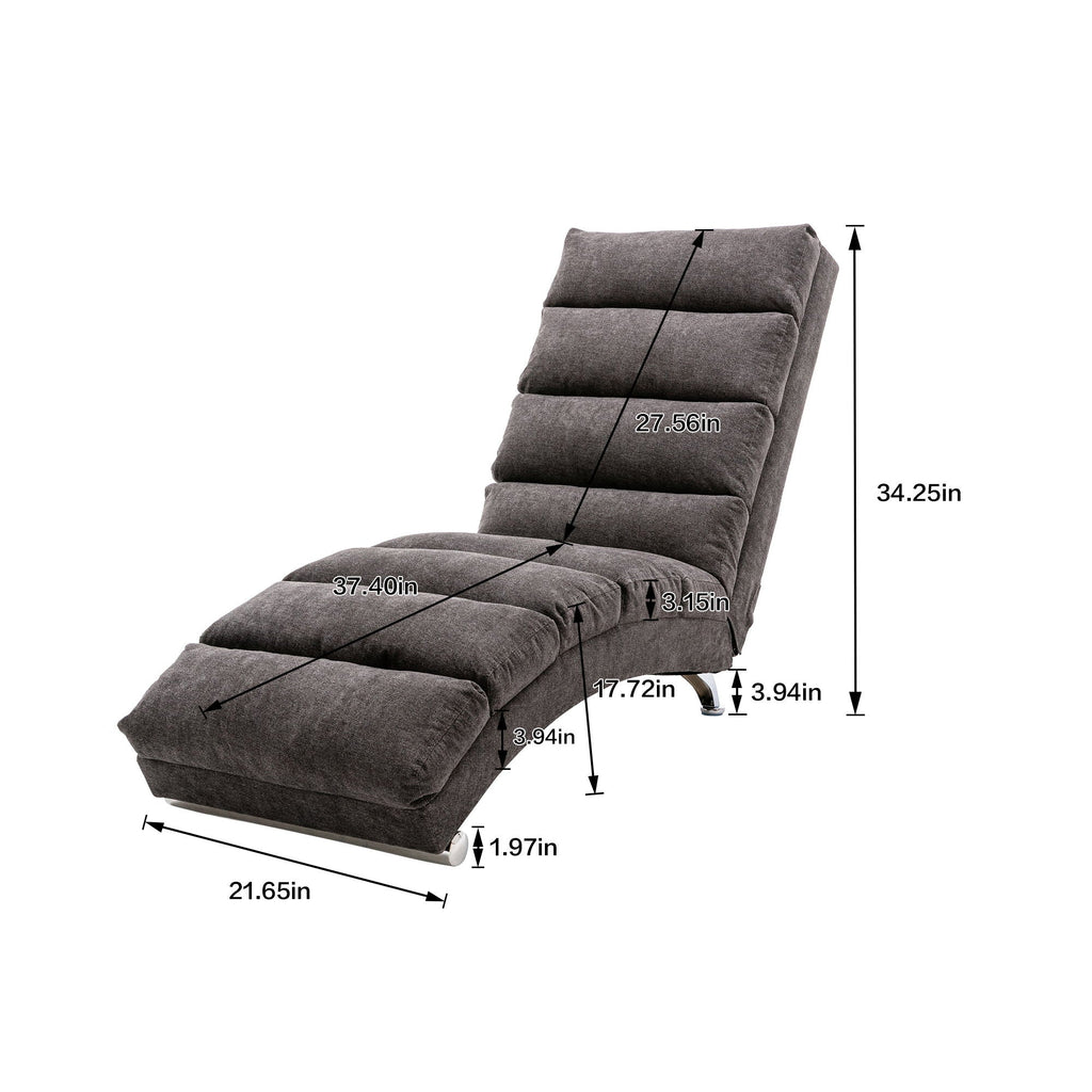 Massage Chaise Lounge Indoor, Ergonomic Electric Massage Lounger