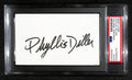 Phyllis Diller Signed 3x5 Index Card Stand-up Comedian PSA/DNA 184367
