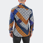 Fibonacci Afro Lion Button-Up // Black