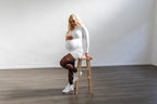 Elle: No Flush Beats This Pair of Diamond Thigh Highs. Petite to Plus Size