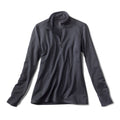Women's Horseshoe Hills Quarter-Zip Pullover Carbon Size Medium Recycled Materials/Synthetic/Fleece Orvis