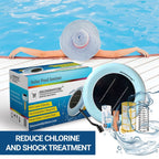 Solar Pool Ionizer for High Capacity Swimming Pools Reduces Chlorine