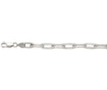 Paperclip Solid White/Yellow/Rose Gold Handmade Bracelet , 7mm, 6.5-10 Inch
