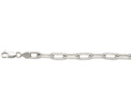 Paperclip Solid White/Yellow/Rose Gold Handmade Bracelet , 7mm, 6.5-10 Inch