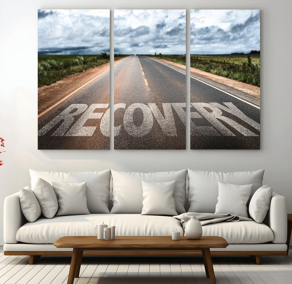 Recovery Road Wall Art Canvas Print