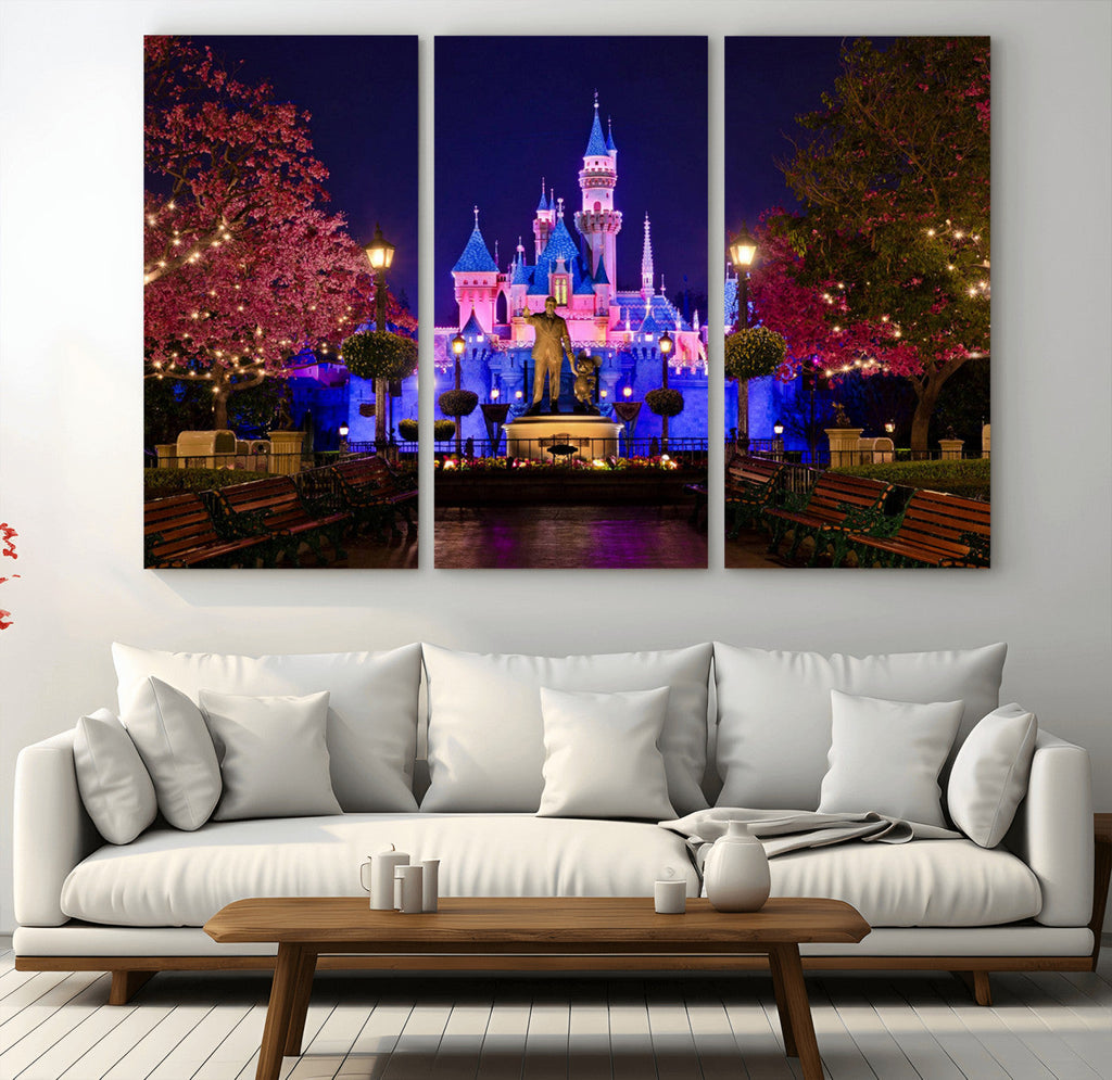 Disney Castle Wall Art | Framed Magic Kingdom Canvas