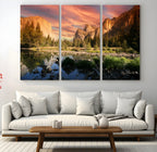 Yosemite Valley Wall Art, El Capitan Sunset Canvas Print