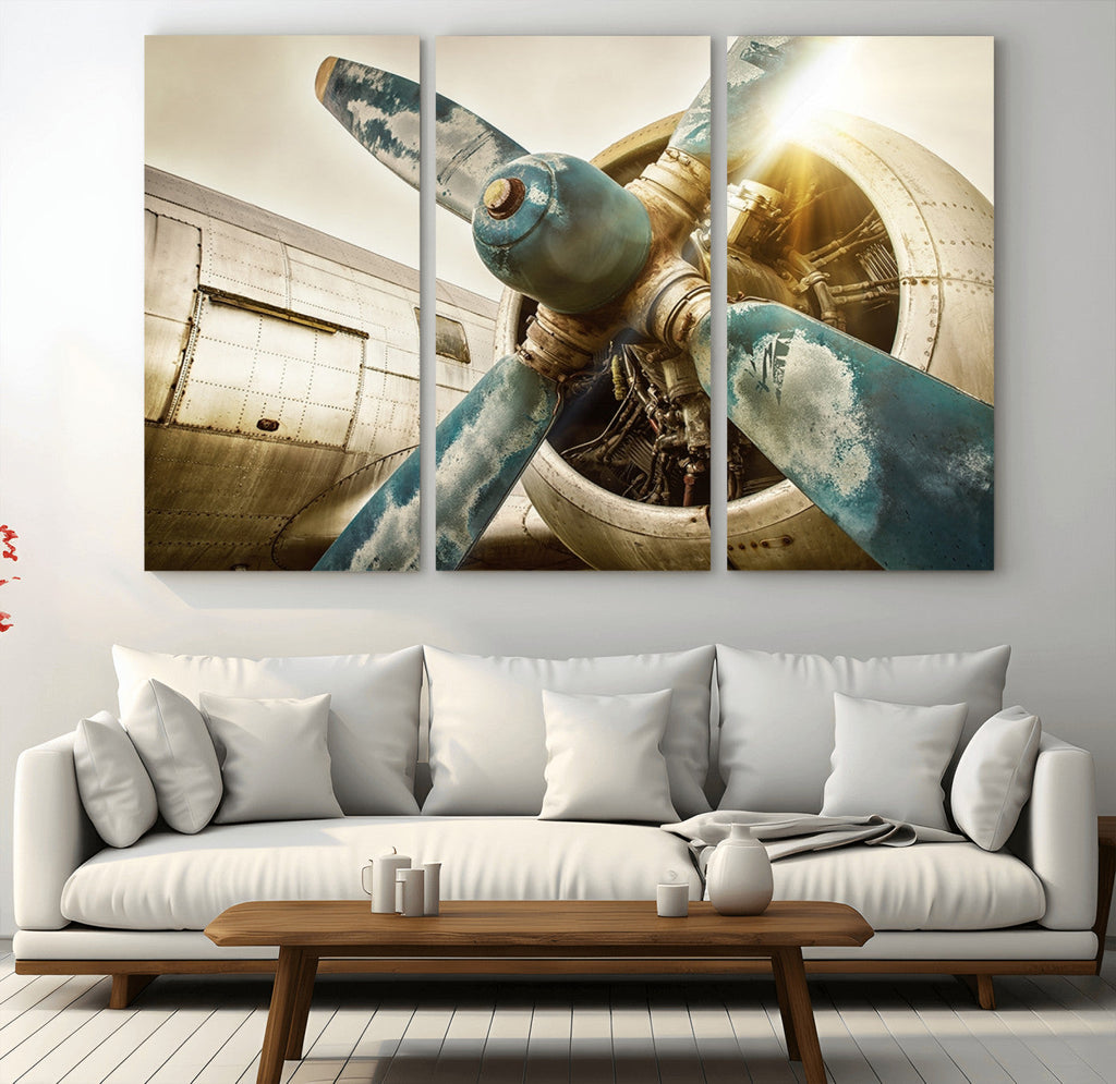 Vintage Airplane Canvas Print