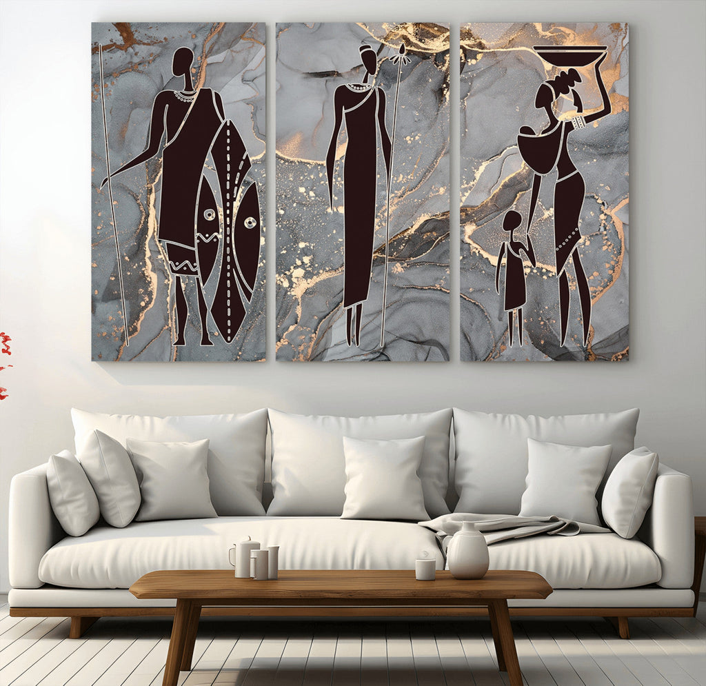African American Wall Art | Elegant African Women Canvas Print
