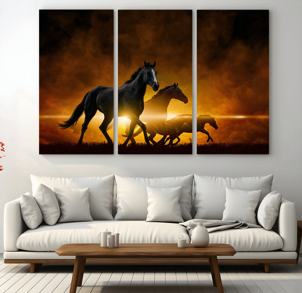 Horse Wall Art Canvas Print, Multi Panel Animal Canvas Print