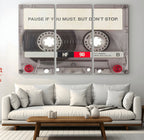 Music Cassette Iconic Wall Art Canvas Print