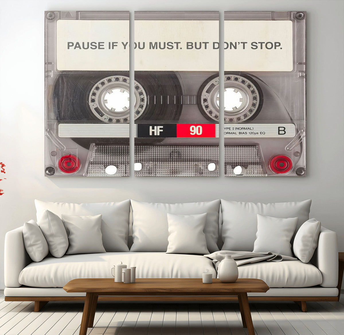 Music Cassette Iconic Wall Art Canvas Print