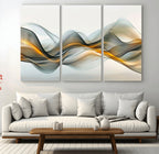 Abstract Wave Canvas Wall Art | Fluid Contemporary Elegance in Motion