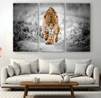 Jaguar Wall Art Canvas Print, Majestic Big Cat in Focused Pursuit