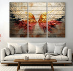 Abstract Angel Wings Canvas Wall Art, Modern Angelic Wings Decor, Framed and Ready to Hang