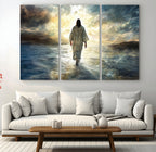 Jesus Walking on Water Wall Art | Canvas Print | Ready to Hang