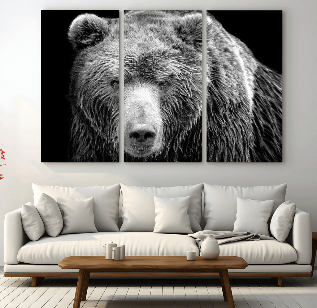 399 Grizzly Bear Canvas Print, Ready to Hang Wall Art