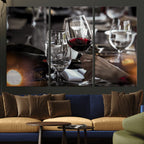 Red Wine and Glass Canvas Print