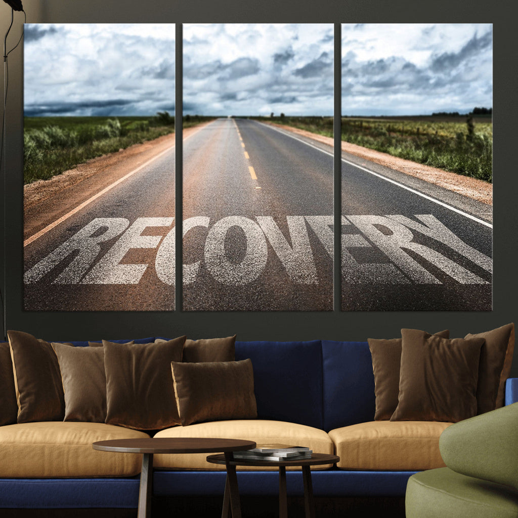 Recovery Road Wall Art Canvas Print