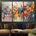 Abstract Butterfly Wall Art Canvas Print