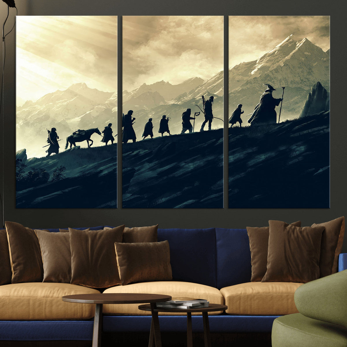 Fellowship Journey Wall Art | Fantasy Adventure Canvas Print
