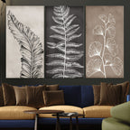 Minimalist Botanical Wall Art Canvas Print, Framed and Ready to Hang