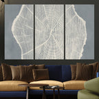 Abstract Tree Ring Wall Art Canvas Print, Framed and Ready to Hang