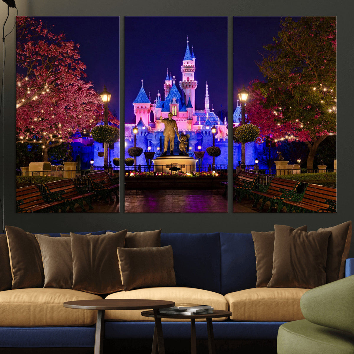 Disney Castle Wall Art | Framed Magic Kingdom Canvas