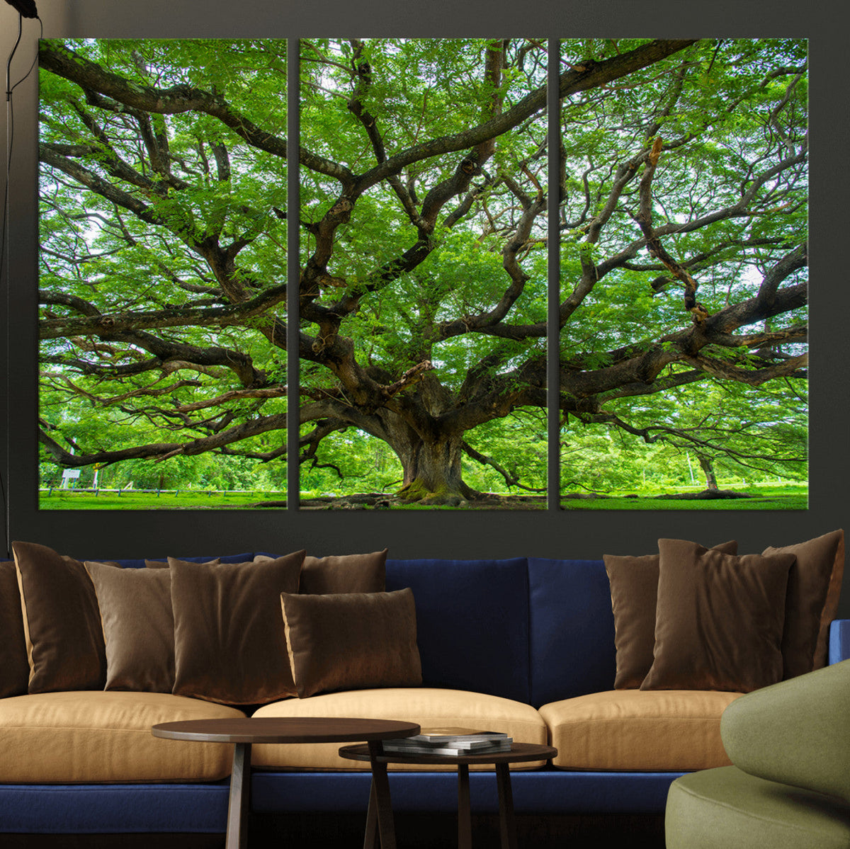 Ancient Tree Wall Art Canvas Print, Framed Sprawling Branches