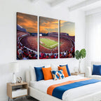 Dooley Stadium Wall Art, Sports Arena Canvas Print, Dooley Field, Framed and Ready to Hang