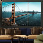 Golden Gate Bridge Wall Art Canvas Print | San Francisco Landmark Photography