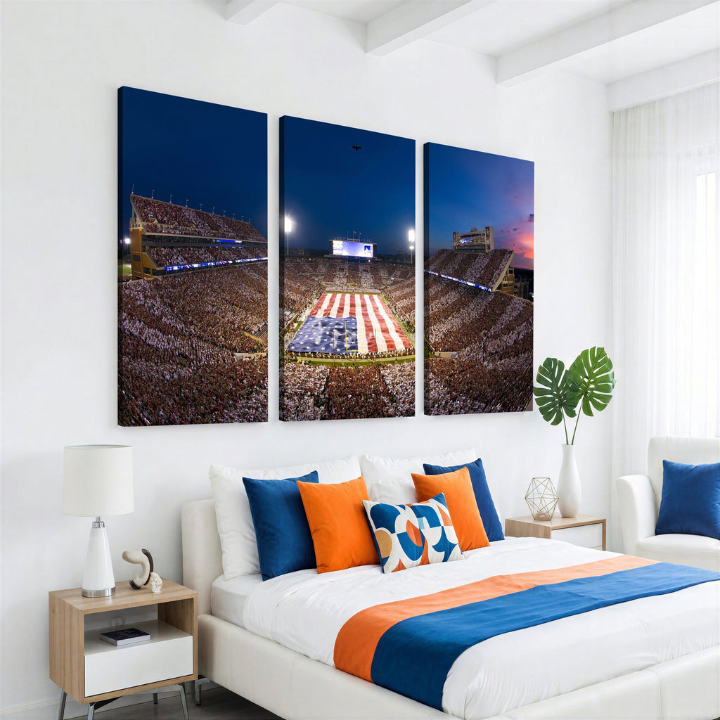 Oklahoma Sooners Memorial Stadium Wall Art Canvas Print