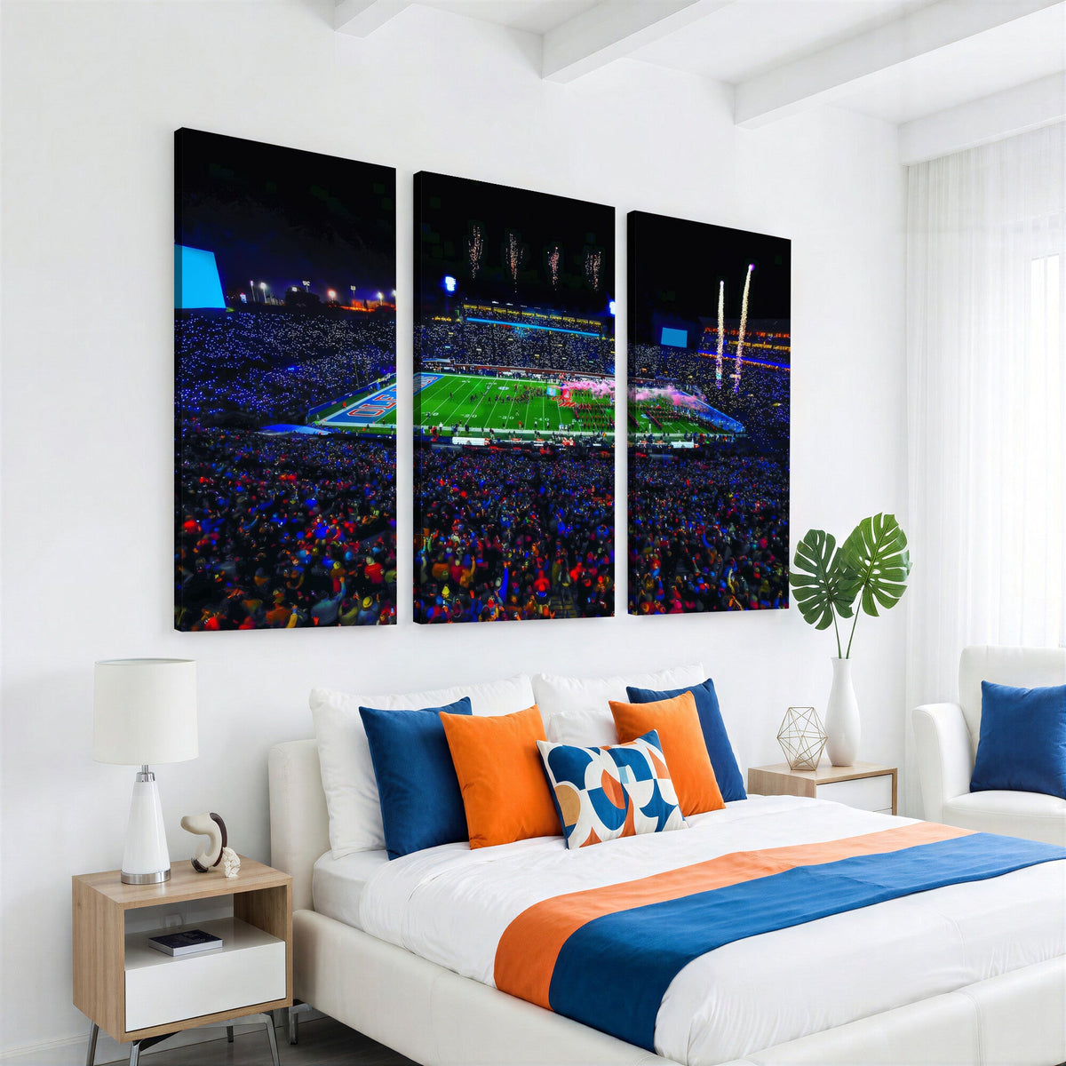 Ole Miss Rebels Vaught Hemingway Stadium Wall Art Canvas Print