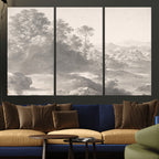 Van Poelenburch Landscape Canvas Wall Art | Dutch Golden Age