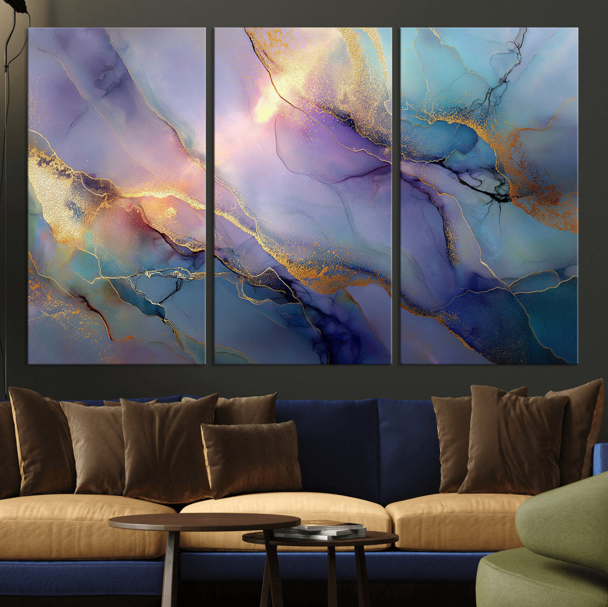 Colorful Abstract Canvas Wall Art Print, Vibrant Popup Color Art Print