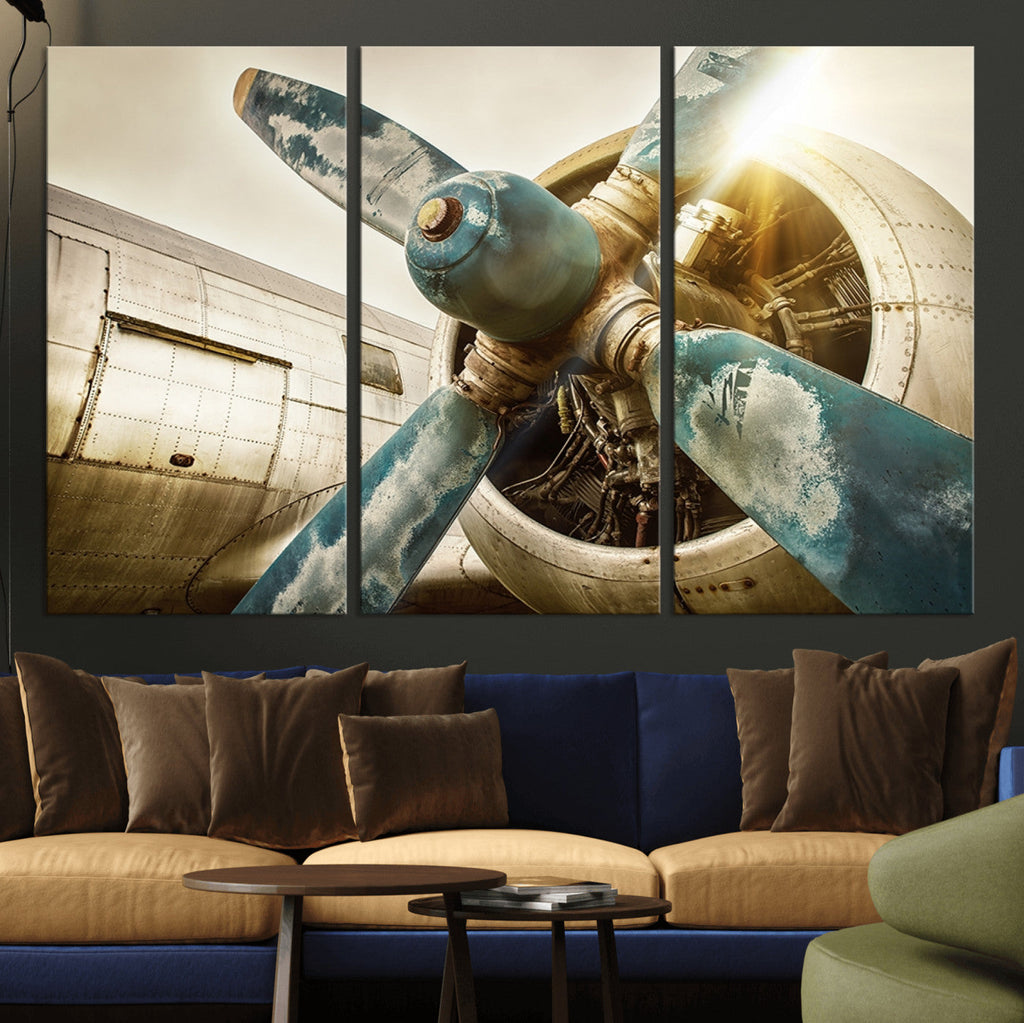 Vintage Airplane Canvas Print