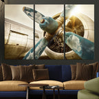 Vintage Airplane Canvas Print