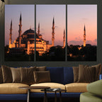 Wall Art Turkey Istanbul Skyline Canvas Print