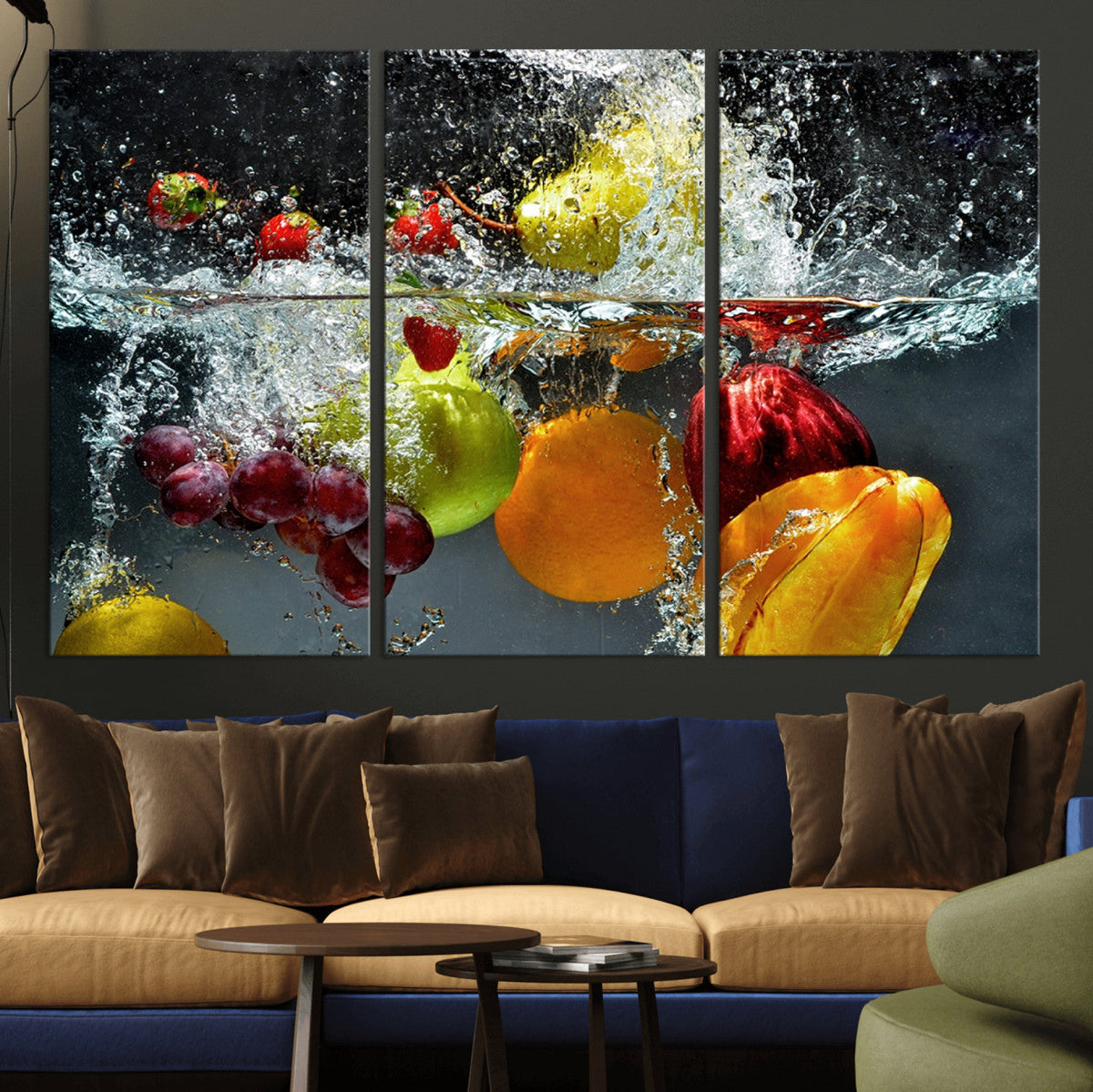 Kitchen Vegetables World Wall Art Canvas Print