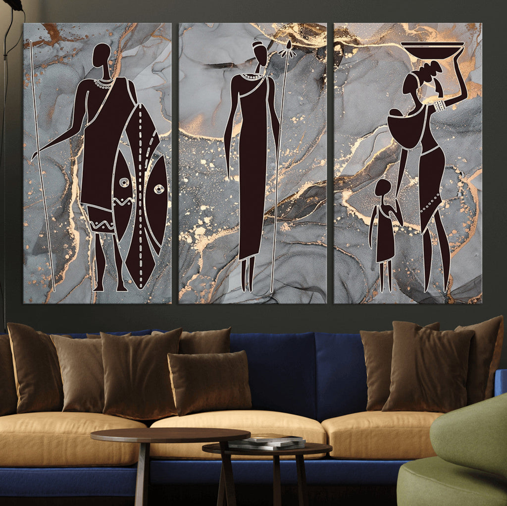 African American Wall Art | Elegant African Women Canvas Print