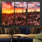 Arizona Desert Print, Western Cowboy Wall Art Print